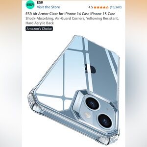 ESR Air Armor Clear Case for iPhone (Clear)